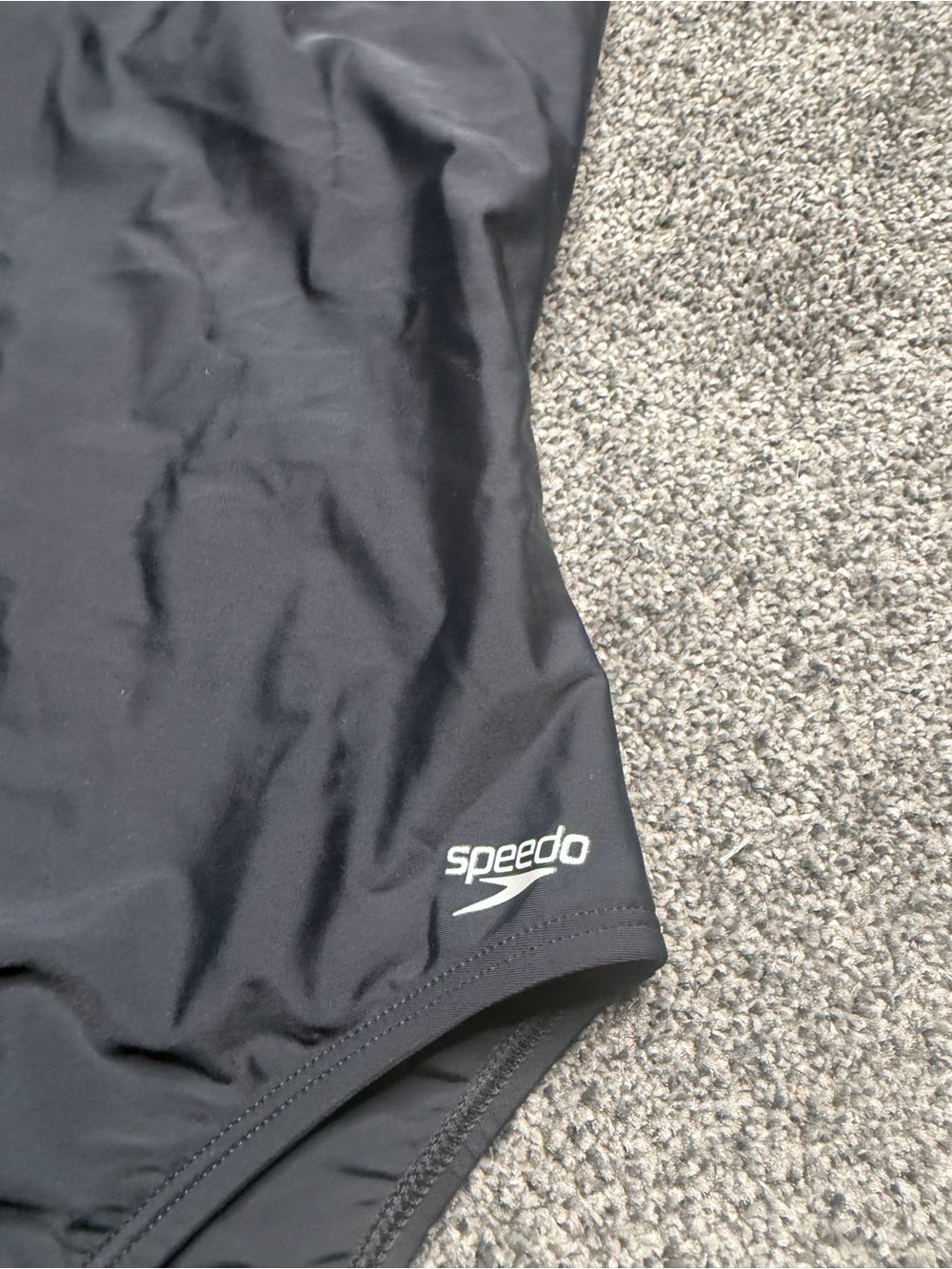 Speedo Black One Piece Swimsuit Pink Trim Women’s Size 12 Athletic Swim Suit - Picture 6 of 6